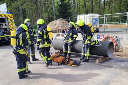 Zum Artikel "Übung der Feuerwehren Hergershausen und Sickenhofen im Wasserwerk Hergershausen"